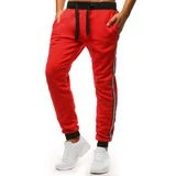 DStreet Men's Jogger Sweatpants Red