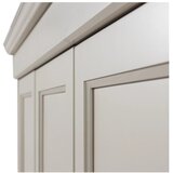 WOOOD Sivo-bež garderobna omara iz masivnega bora 171x212x63 cm Olivia – | Shoptok.si