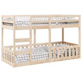 Krevet na kat 80 x 200 cm od masivne borovine | shoptok.hr