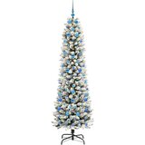 vidaXL Umestno božično drevo med 300 LED Zelena in bela 210 cm | Shoptok.si