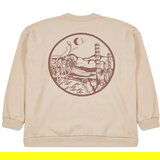 Trendyol Beige Plus Size Oversize/Wide Cut Back Printed Inside Polar Fleece Sweatshirt | ePonuda.com