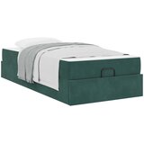  Okvir kreveta s madracem 2 pcs Zelena Baršun | shoptok.hr