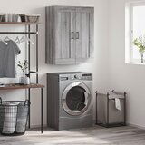 Maison Chic Stenska omarica - Zidna omarica siva sonoma 69,5x34x90 cm inženirski les iu1218, (22063286) | Shoptok.si