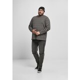 Urban Classics Plus Size Regular Stripe LS asphalt/black | Shoptok.si