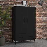 Maison Chic Komoda - Predalnik črna 70x31x115 cm inženirski les, (21715948) | Shoptok.si