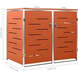 Spremište za dvije kante za smeće 138 x 77 5 x 115 5 cm čelično | shoptok.hr