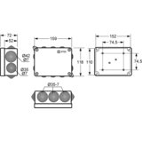Famatel Razvodna kutija nadžbuk 153x110, vodonepropusna, IP55 - 3012-RKN/153-110 Cijene