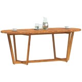  Vrtni stol - Blagovaonski stol ovalni 200x90x75 cm masivno drvo akacije - 200 x 90 x 75 cm 1 Ovalno | shoptok.hr