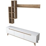 Kalune Design Bijeli/u prirodnoj boji TV set u dekoru oraha 180x49 cm Linh – | shoptok.hr