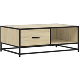 Maison Chic Klubska mizica - kavna mizica - Nizka mizica sonoma hrast 90x57x35 cm inženir. les in kovina, (21752839) Cene