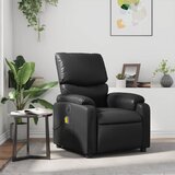 vidaXL masažni naslanjač črno umetno usnje | Shoptok.si