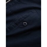 Ombre Men's chino pants with decorative waistband - navy blue | Shoptok.si
