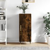 vidaXL Komoda dimljeni hrast 34,5x34x90 cm inženirski les | Shoptok.si