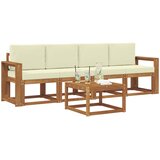  Set vanjskih sofa 5 kom. Prirodna i krem | shoptok.hr