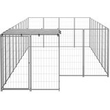  Kavez za pse srebrni 10,89 m² čelični | shoptok.hr