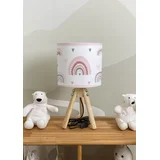 Dečija stona lampa Duga, Belo-roze
