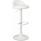 Casa Selección Beli barski stoli v kompletu z nastavljivo višino 2 ks iz umetnega usnja (višina sedeža 72 cm) –