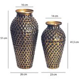Livetastic Set Dekorativnih Vaz Goldie, 2 Kos | Shoptok.si