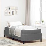  Krevetna konstrukcija Svijetlo siva 90 x 190 cm tkanina | shoptok.hr