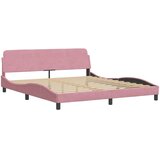  Krevet s madracem Dover ružičasti 180x200 cm baršunasti | shoptok.hr