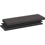  Klupa za pohranu sklopiva od umjetnog platna tamnosiva - Tamno siva 110 x 38 x 38 cm | shoptok.hr