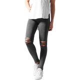 Urban Classics Women's Cut Knee Leggings Acid Black