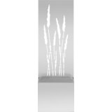 vidaXL Vrtni Sadič s Dekorativnom Pločom Srebrna 50 x 140 cm | shoptok.hr
