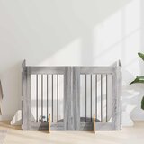  Vrata za pse s postoljem 4 pcs Siva sonoma 60 x 80 cm | Eponuda.ba