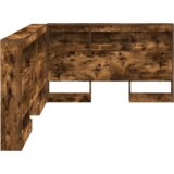  Skladišno uzglavlje Dimljeni hrast 120 cm Konstruirano drvo | shoptok.hr