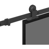 vidaXL Klizna vrata s priborom 76 x 205 cm kaljeno staklo i aluminij | shoptok.hr