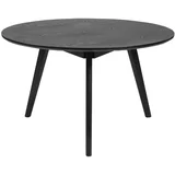 Črna klubska mizica YuRAi, ⌀ 90 cm