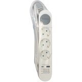  Prenosiva utičnica 3-STR,1,4m+prekidač, USB+C | shoptok.hr