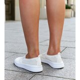 Gemre Beige slip-on perforated sneakers Dafina | Shoptok.si