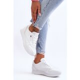 Boto Leather Lace Up Platform Sports Shoes White Merida | Shoptok.si