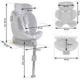 Nukido Prestige Line siva autosjedalica 0-36 kg Isofix | shoptok.hr