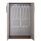 Hanah home garderober milano cream brown Cene