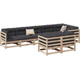  8-dijelni set vrtnih sofa s jastucima od masivne borovine | shoptok.hr