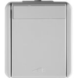 Tem_catez TEM ČATEŽ vtičnica šuko 16A 250V, bela, IP44, Fontana, VF10PW-U, 15810 Cene