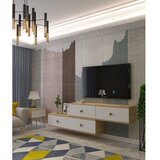 Hanah home tv polica zuzu double sapphire oak white | ePonuda.com