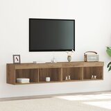 vidaXL TV omarica Artisan hrast Inženirski les z LED lučmi Velik | Shoptok.si