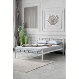 Hanah home Francuski krevet K90, 120x95x200 cm, Bijeli Cijene