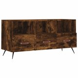 Maison Chic TV omarica - TV stojalo - Televizijska omarica dimljeni hrast 102x36x50 cm inženirski les, (21699409) Cene