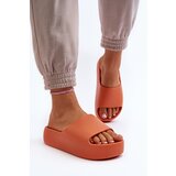 Boto Women's Slides on Thick Sole Orange Oreithano | Shoptok.si