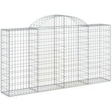  Lučne gabionske košare 20kom 200x30x100/120cm pocinčano željezo | shoptok.hr