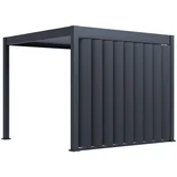 Zasjenjujući zid s pomičnim lamelama Vertical (3 m, antracit)