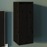 vidaXL Zidni ormarić crni 30 x 30 x 80 cm od masivne borovine Cijene