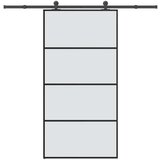 vidaXL Klizna vrata s priborom 102,5x205 cm od stakla ESG i aluminija | shoptok.hr