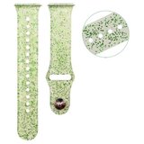 Chameleon Gumiran pašček 22 mm, zeleno prosojen z bleščicami, za pametno uro | Shoptok.si