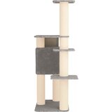 Mačje drvo s sisalnim postoljima za grebanje Svjetlosiva 183 cm | shoptok.hr