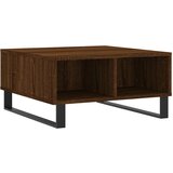 Maison Chic Klubska mizica - kavna mizica - Nizka mizica rjavi hrast 60x60x30 cm inženirski les, (21753797) Cene